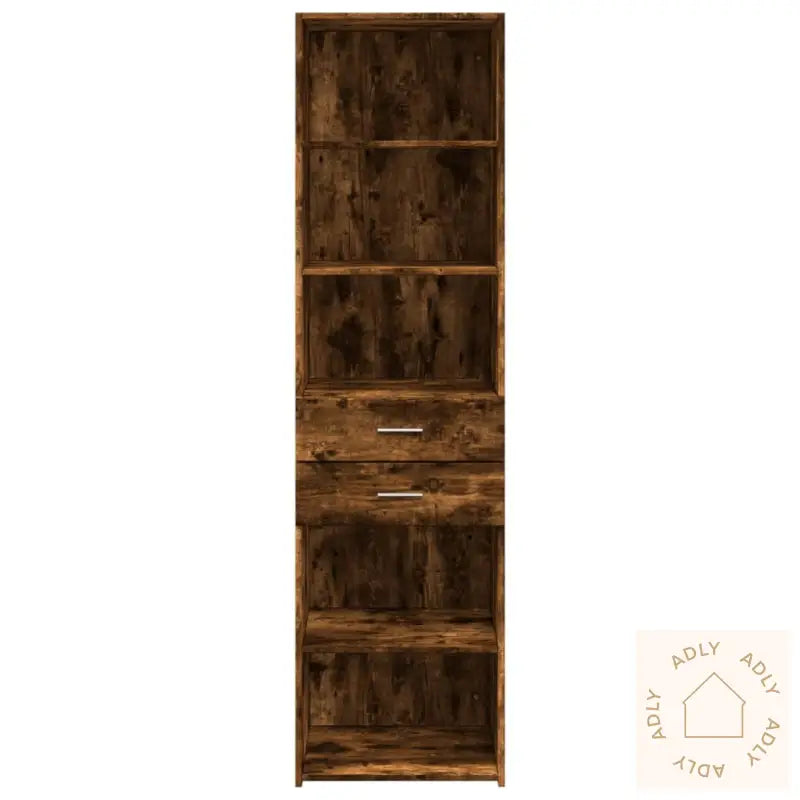 Hylle Røkt Eik 50X42,5X185 Cm Konstruert Tre