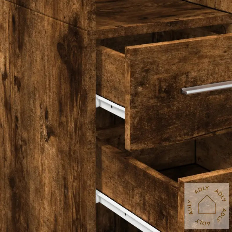 Hylle Røkt Eik 50X42,5X185 Cm Konstruert Tre