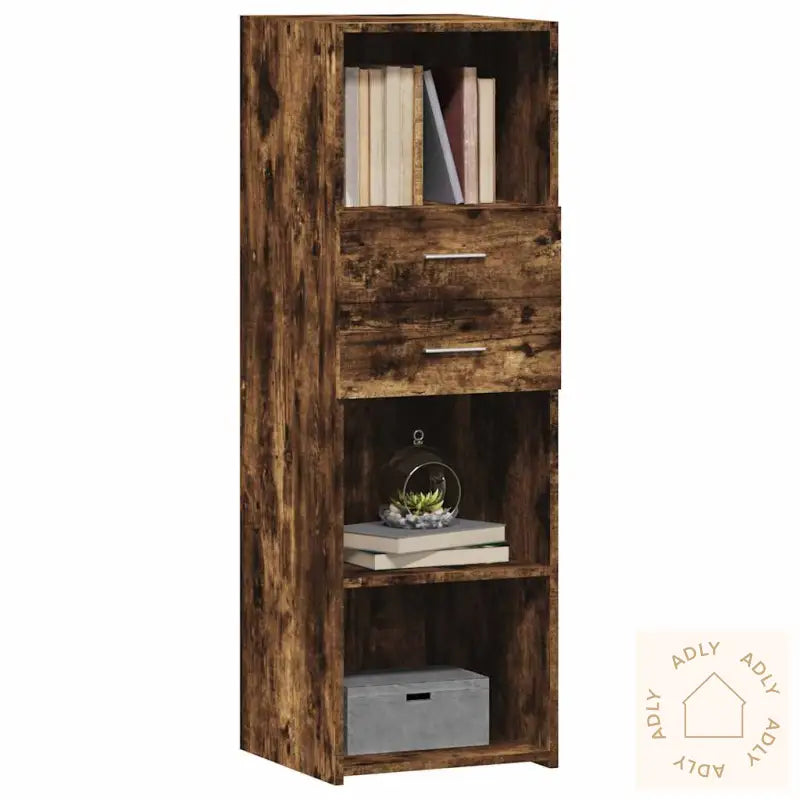 Hylle Røkt Eik 40X42,5X124 Cm Konstruert Tre