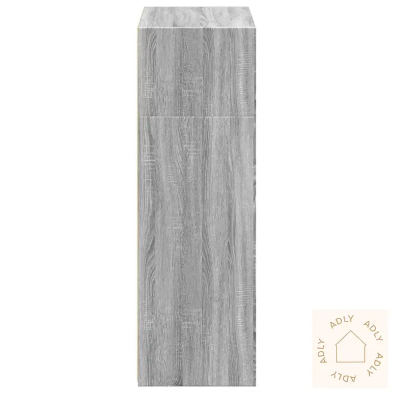 Hylle Grå Sonoma 70X41X124 Cm Konstruert Tre