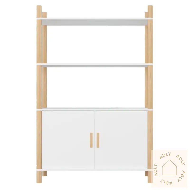 Highboard Hvit 80X40X121 Cm Konstruert Tre