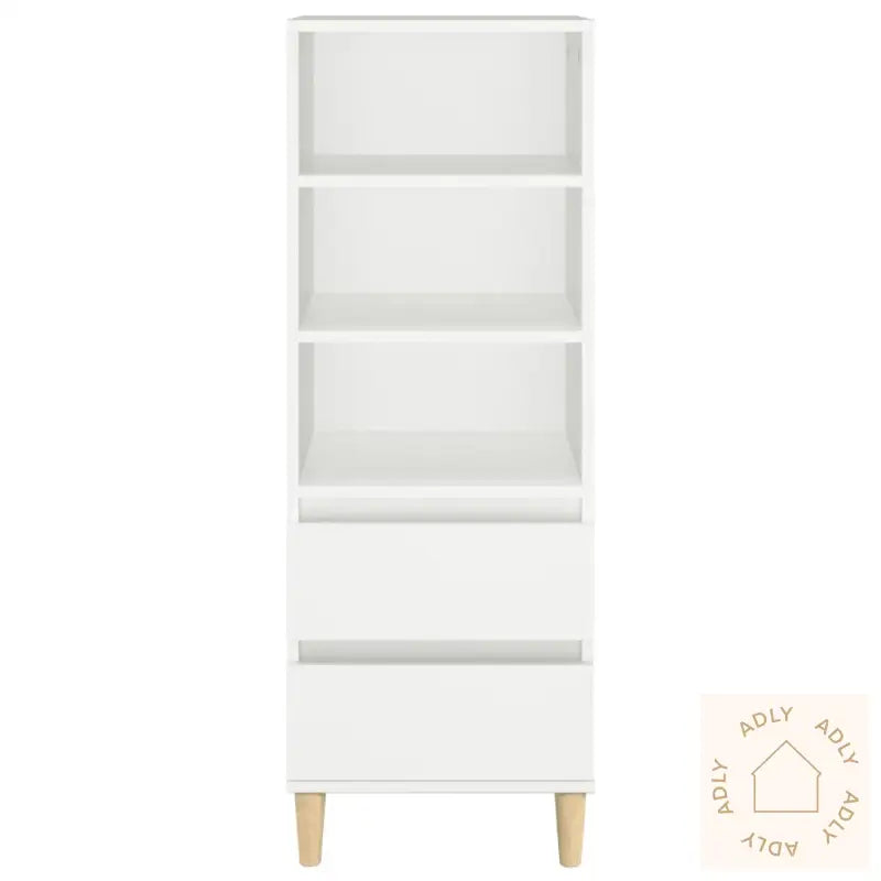 Highboard Hvit 40X36X110 Cm Konstruert Tre