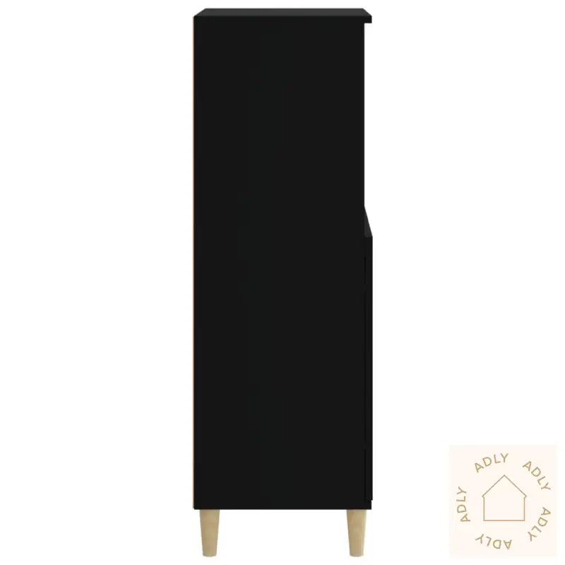 Highboard Svart 60X36X110 Cm Konstruert Tre