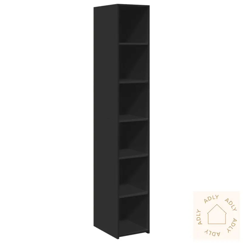 Hylle Svart 30X41X185 Cm Konstruert Tre