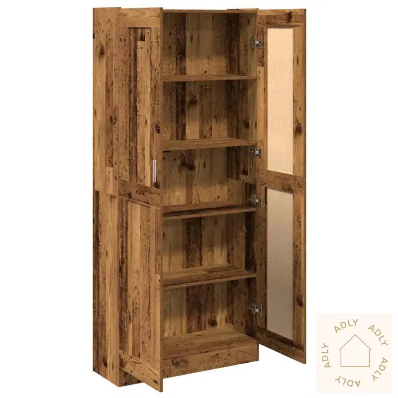Highboard Gammelt Tre 82,5X30,5X185 Cm Konstruert Tre