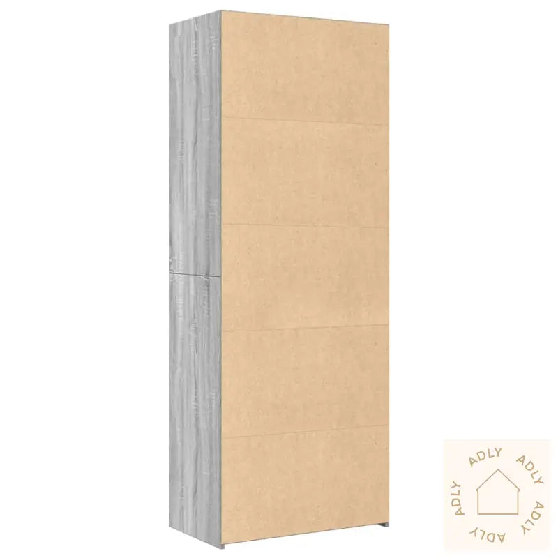 Hylle Grå Sonoma 70X41X185 Cm Konstruert Tre