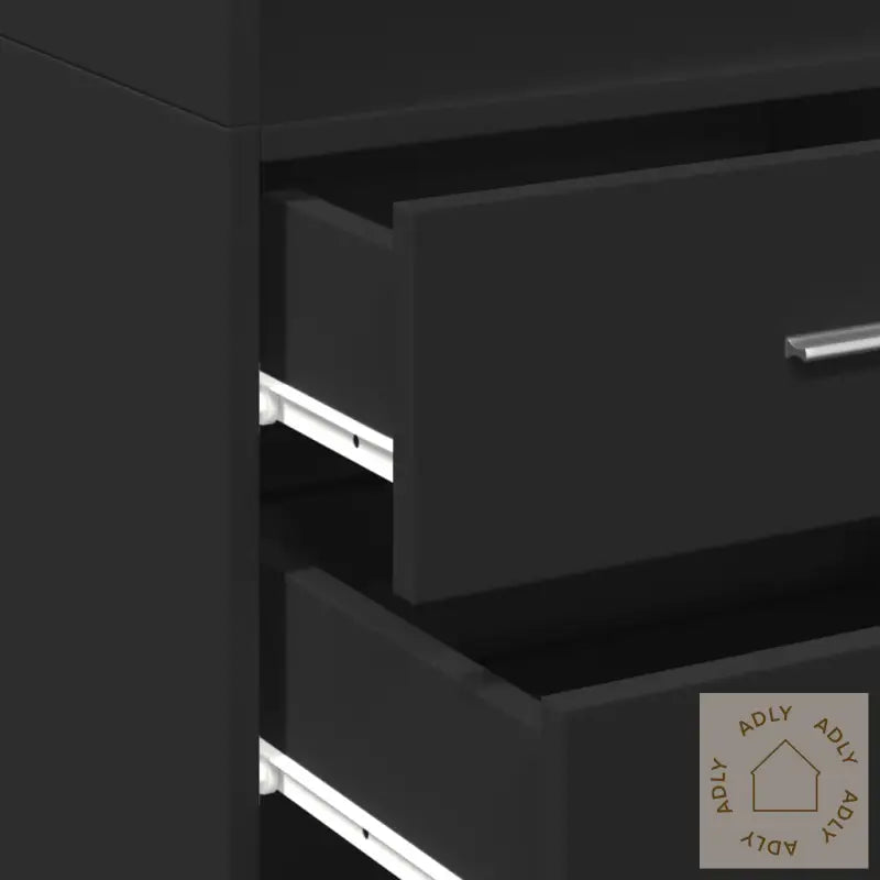 Hylle Svart 45X42,5X185 Cm Konstruert Tre