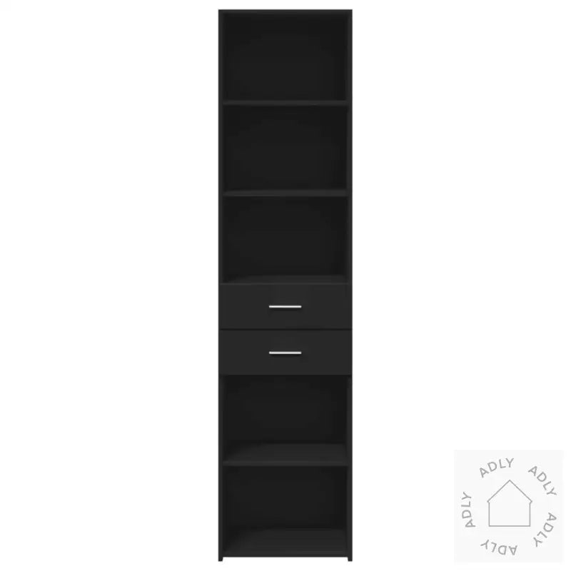 Hylle Svart 45X42,5X185 Cm Konstruert Tre