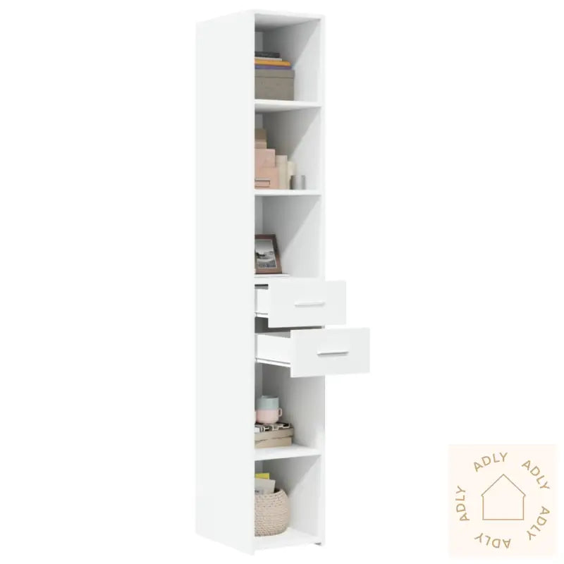 Hylle Hvit 30X42,5X185 Cm Konstruert Tre