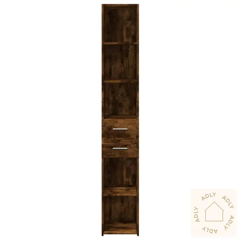 Hylle Røkt Eik 30X42,5X185 Cm Konstruert Tre