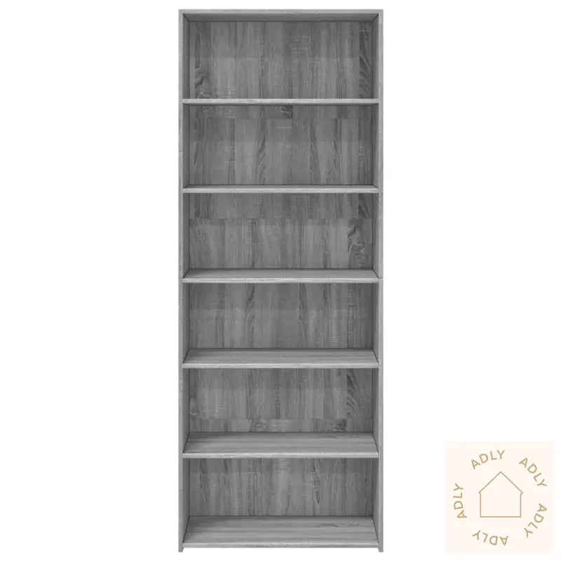 Hylle Grå Sonoma 70X41X185 Cm Konstruert Tre