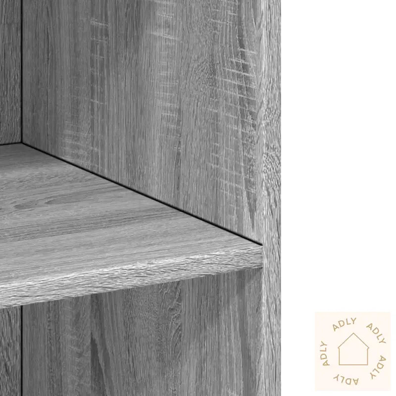 Hylle Grå Sonoma 70X41X185 Cm Konstruert Tre