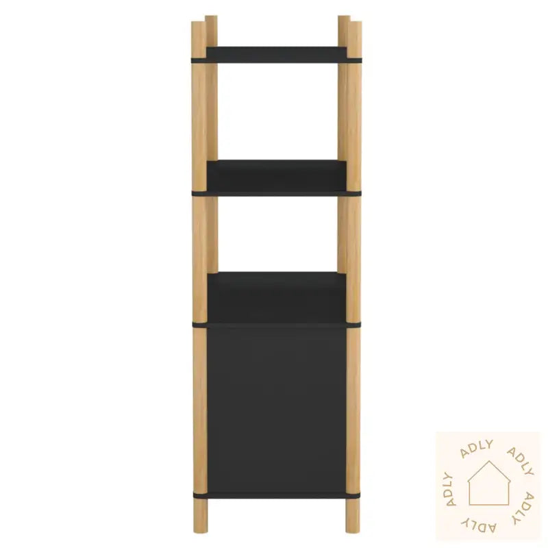 Highboard Svart 80X40X121 Cm Konstruert Tre