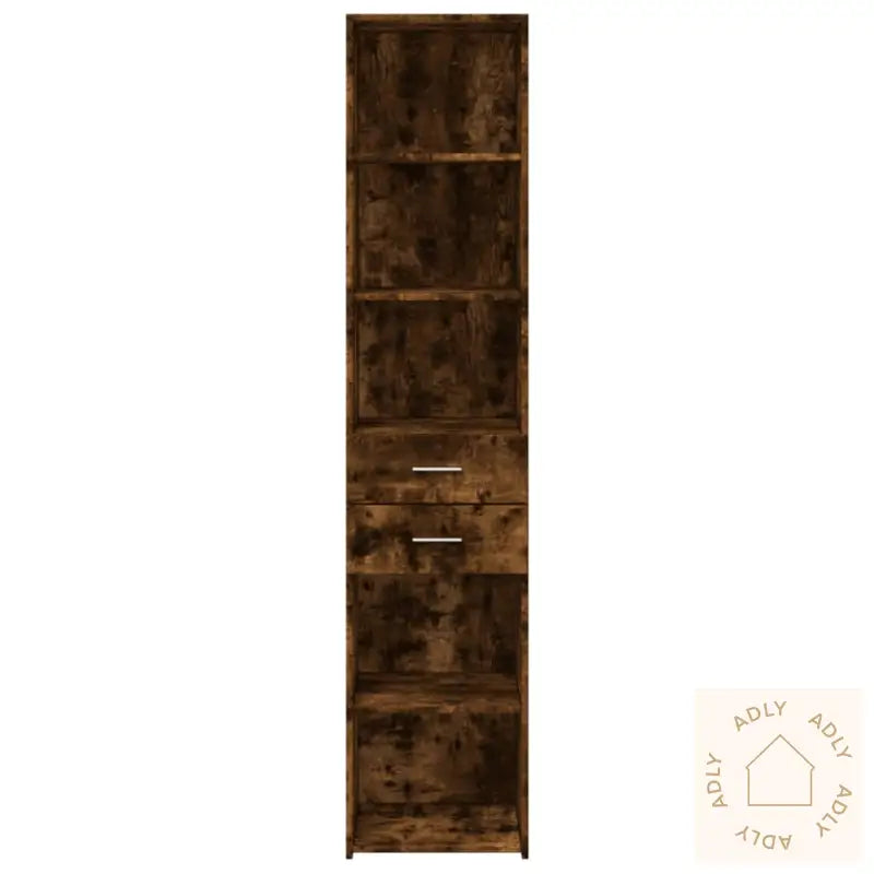 Hylle Røkt Eik 40X42,5X185 Cm Konstruert Tre