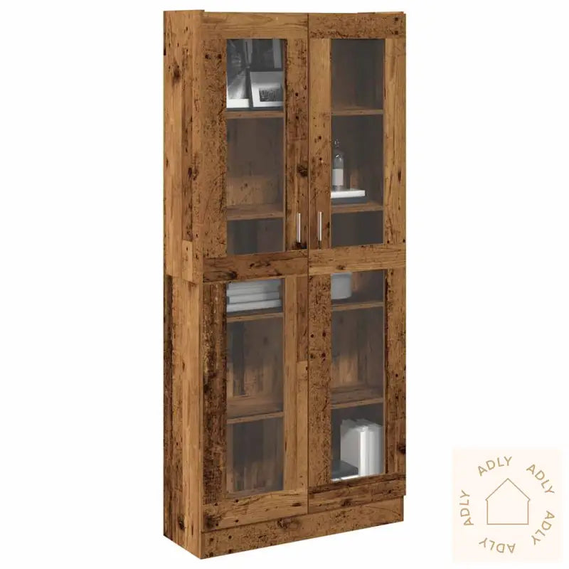 Highboard Gammelt Tre 82,5X30,5X185 Cm Konstruert Tre