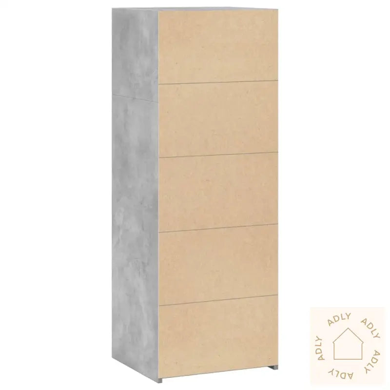Hylle Betonggrå 45X41X124 Cm Konstruert Tre