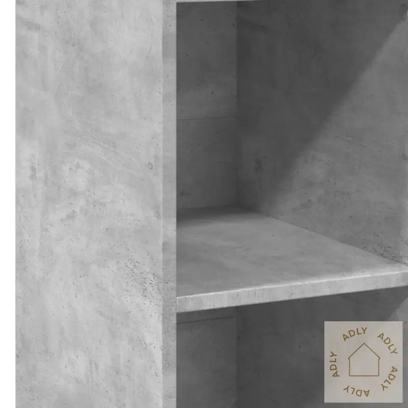 Hylle Betonggrå 30X41X124 Cm Konstruert Tre