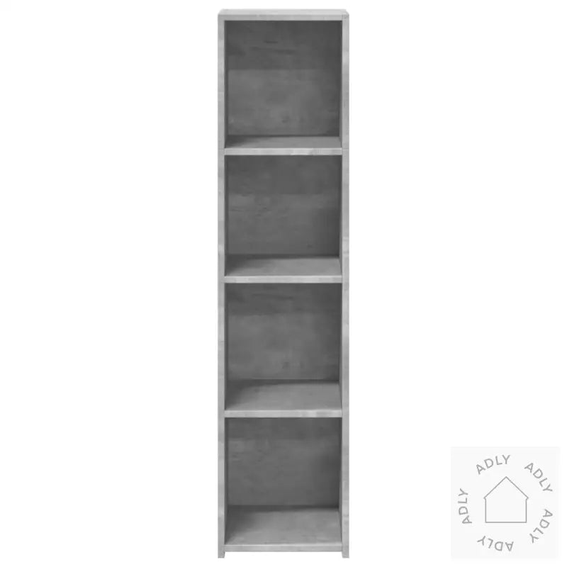 Hylle Betonggrå 30X41X124 Cm Konstruert Tre