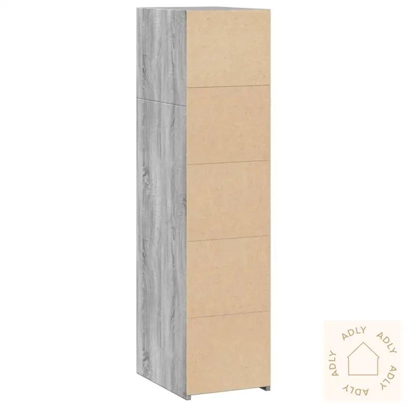 Hylle Grå Sonoma 30X41X124 Cm Konstruert Tre