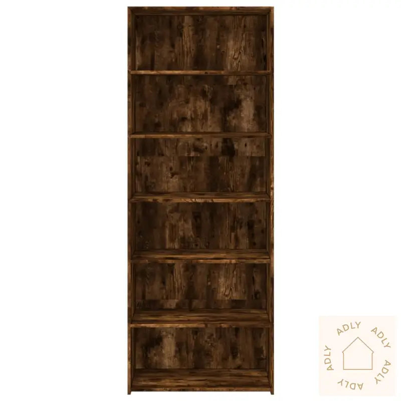 Hylle Røkt Eik 70X41X185 Cm Konstruert Tre