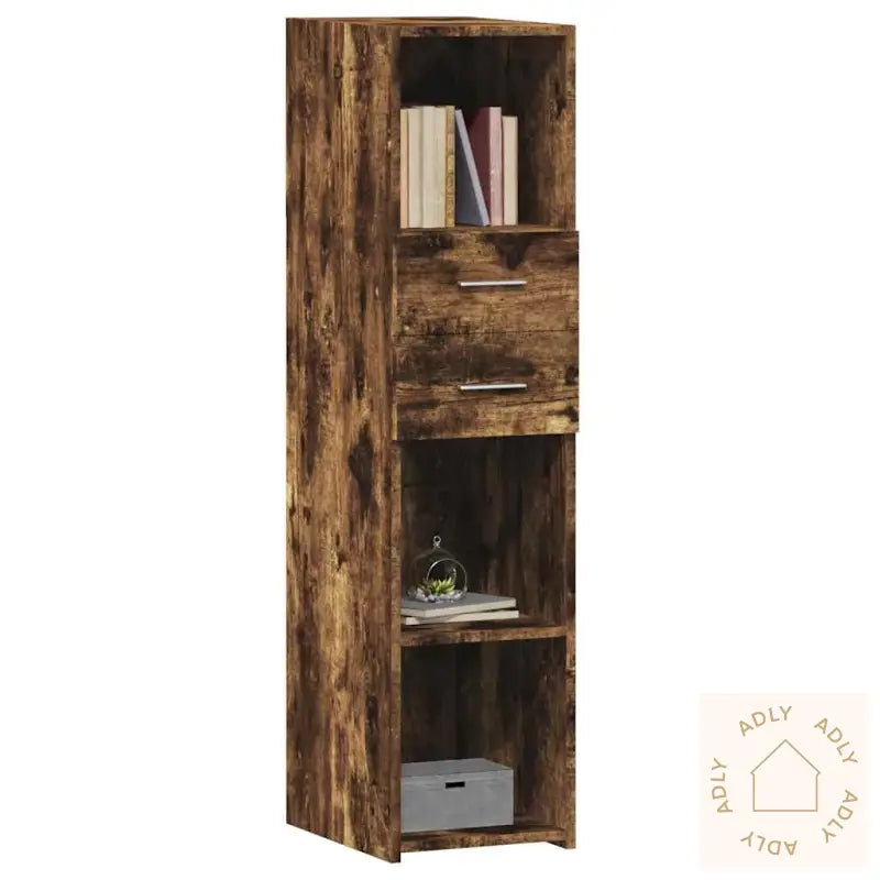 Hylle Røkt Eik 30X42,5X124 Cm Konstruert Tre