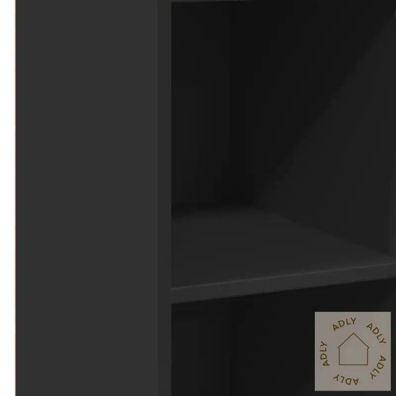 Hylle Svart 30X41X124 Cm Konstruert Tre