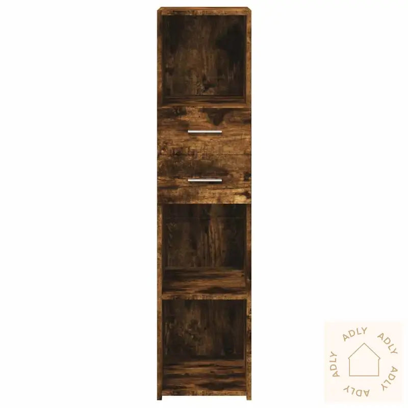 Hylle Røkt Eik 30X42,5X124 Cm Konstruert Tre