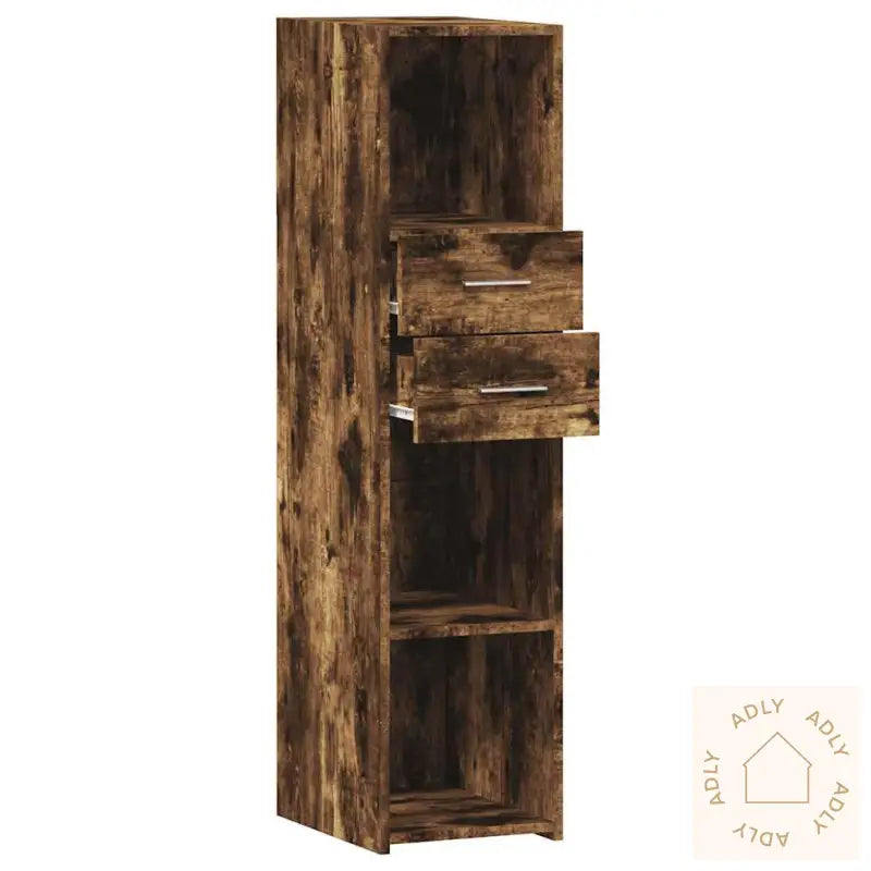 Hylle Røkt Eik 30X42,5X124 Cm Konstruert Tre