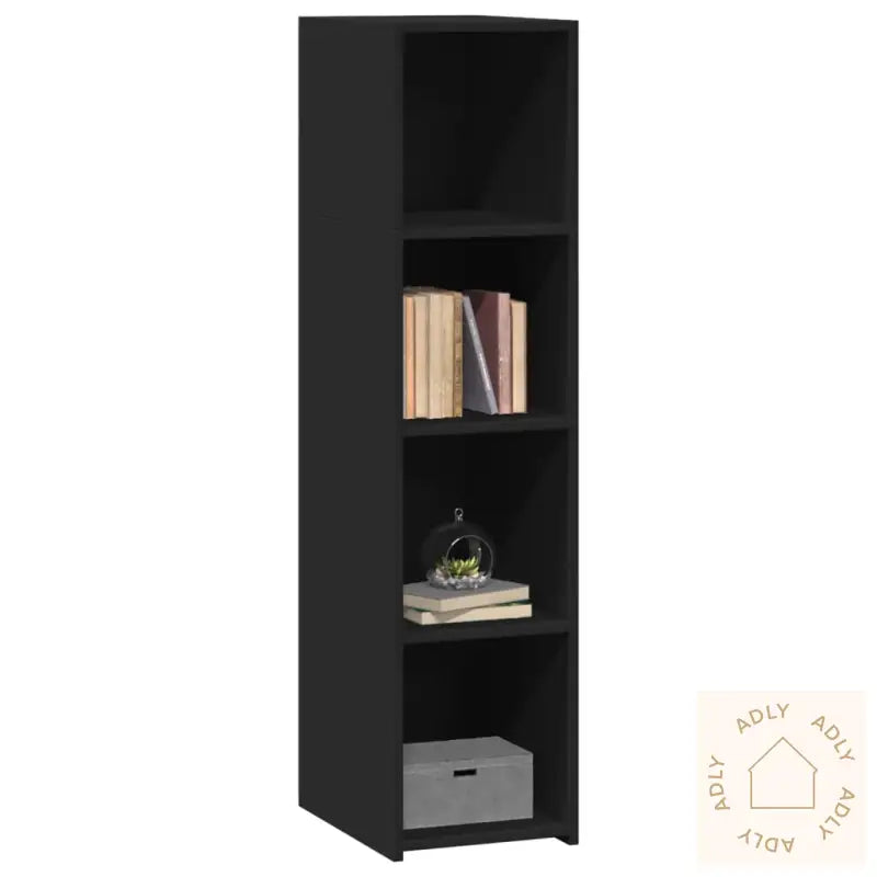 Hylle Svart 30X41X124 Cm Konstruert Tre