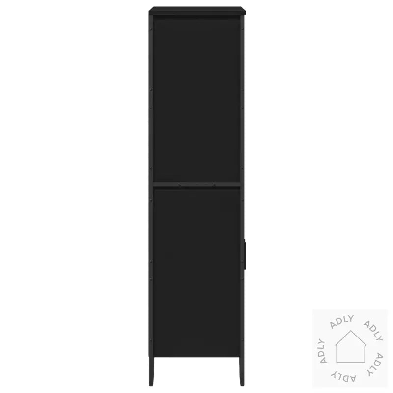 Highboard Svart 79,5X35,5X137,5 Cm Konstruert Tre