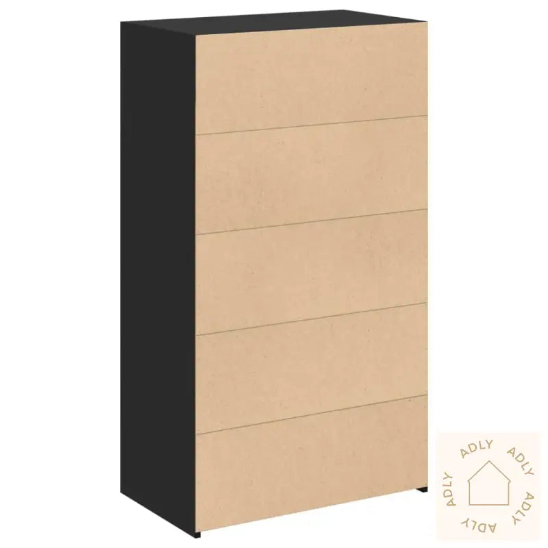 Hylle Svart 70X41X124 Cm Konstruert Tre