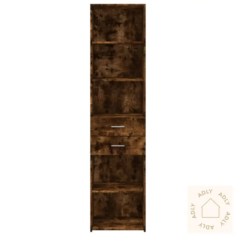 Hylle Røkt Eik 45X42,5X185 Cm Konstruert Tre