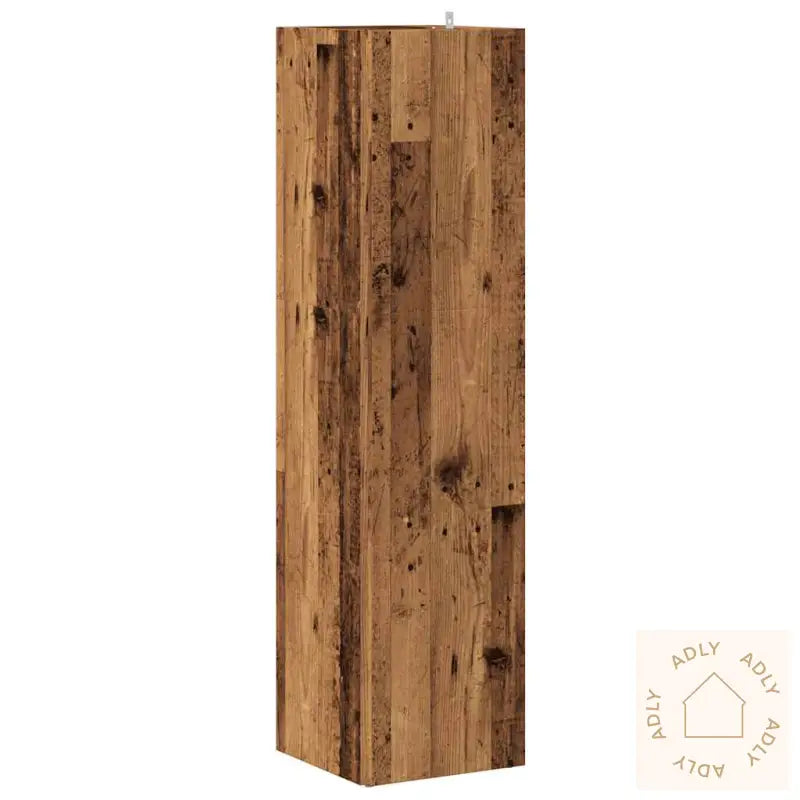 Hjørneskap Gammelt Tre 33X33X132 Cm Konstruert Tre