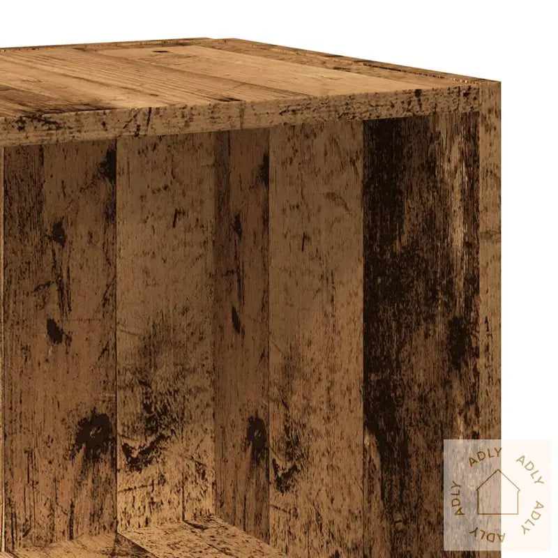 Hjørneskap Gammelt Tre 33X33X132 Cm Konstruert Tre