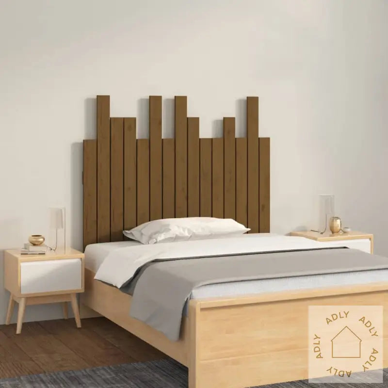 Veggmontert Hodegavl Honningbrun 95,5X3X80 Cm Heltre Furu