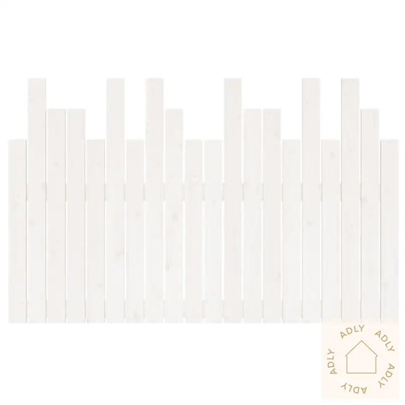 Veggmontert Sengegavl Hvit 127,5X3X80 Cm Heltre Furu