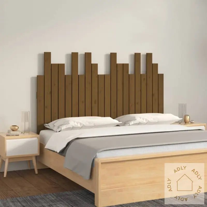 Veggmontert Hodegavl Honningbrun 127,5X3X80 Cm Heltre Furu
