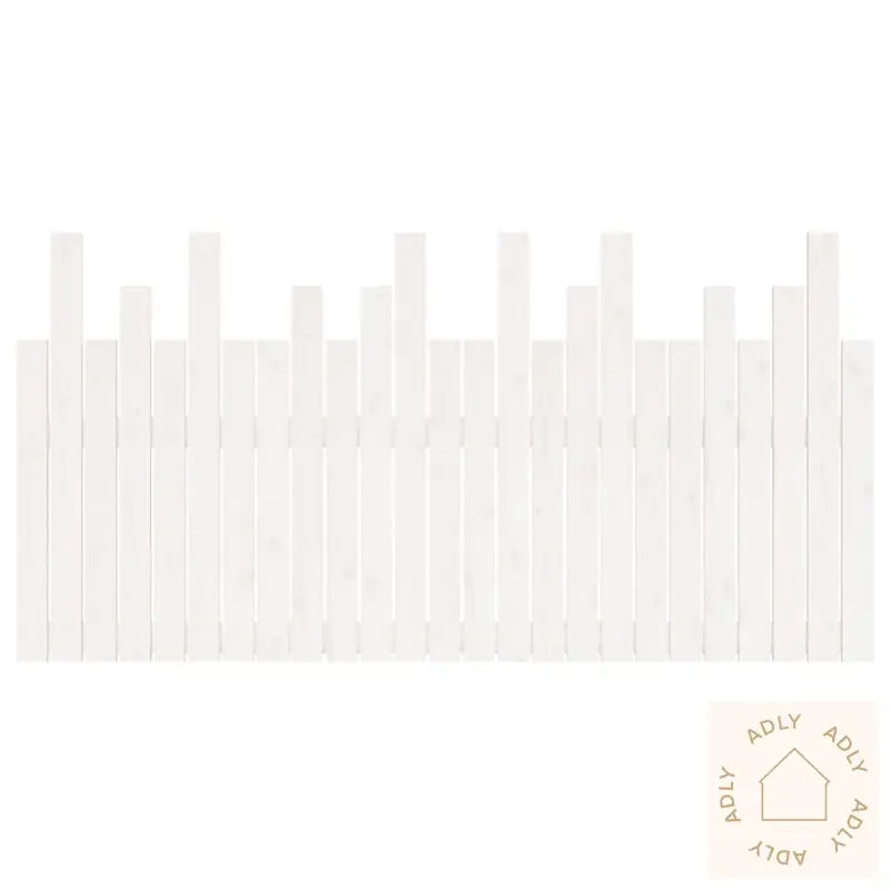 Veggmontert Sengegavl Hvit 159,5X3X80 Cm Heltre Furu