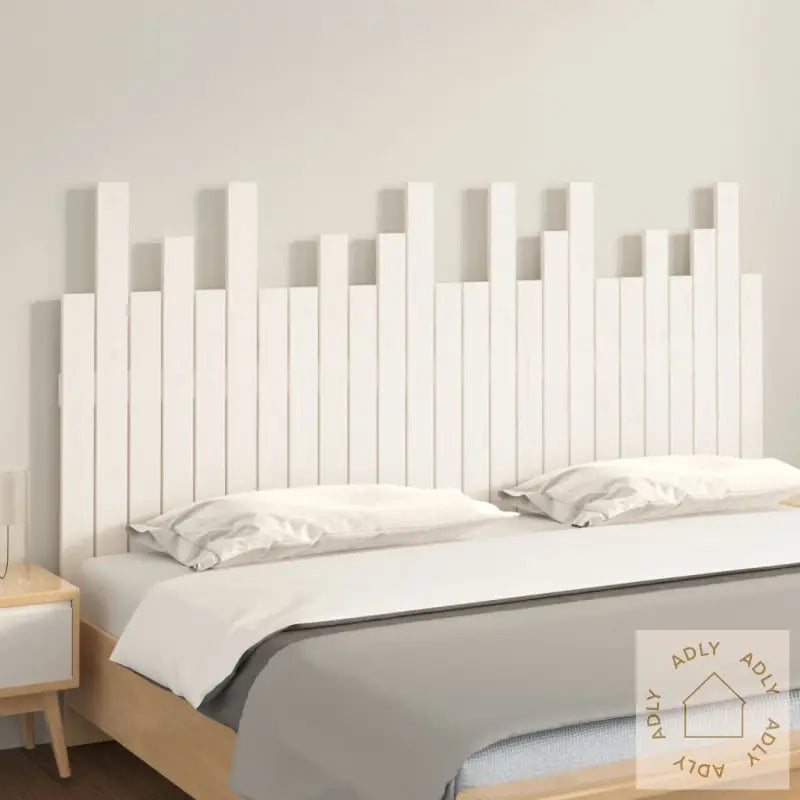 Veggmontert Sengegavl Hvit 159,5X3X80 Cm Heltre Furu