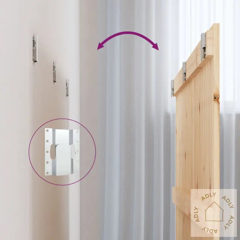 Veggmontert Hodegavl 140X3X90 Cm Heltre Furu