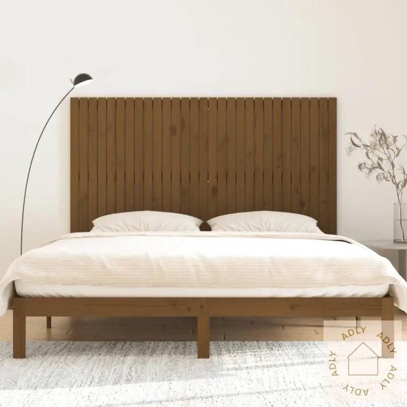 Veggmontert Hodegavl Honningbrun 185X3X110 Cm Heltre Furu