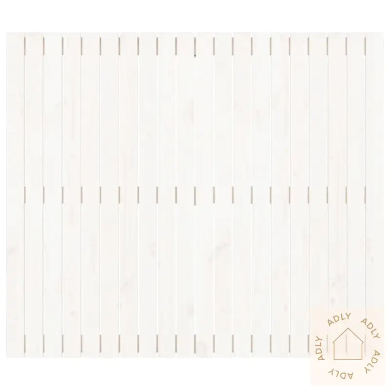 Veggmontert Sengegavl Hvit 127,5X3X110 Cm Heltre Furu