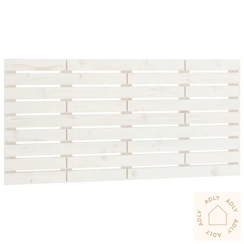 Veggmontert Sengegavl Hvit 126X3X63 Cm Heltre Furu