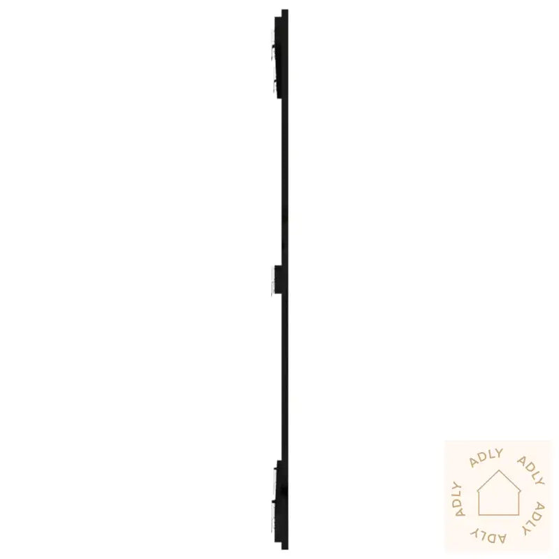 Veggmontert Sengegavl Svart 82,5X3X110 Cm Heltre Furu