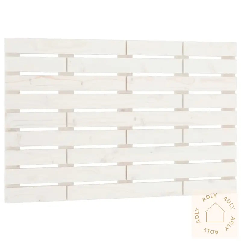 Veggmontert Sengegavl Hvit 106X3X63 Cm Heltre Furu