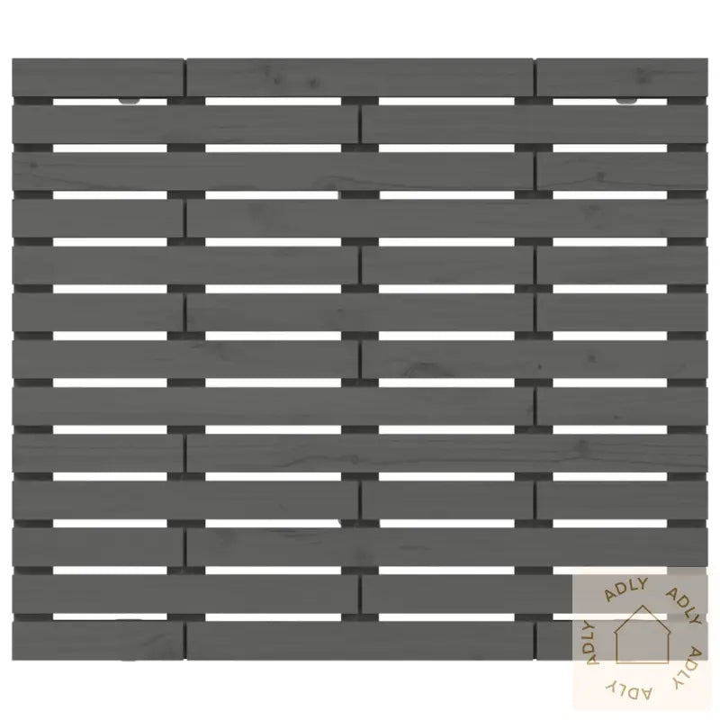 Veggmontert Hodegavl Grå 141X3X91,5 Cm Heltre Furu