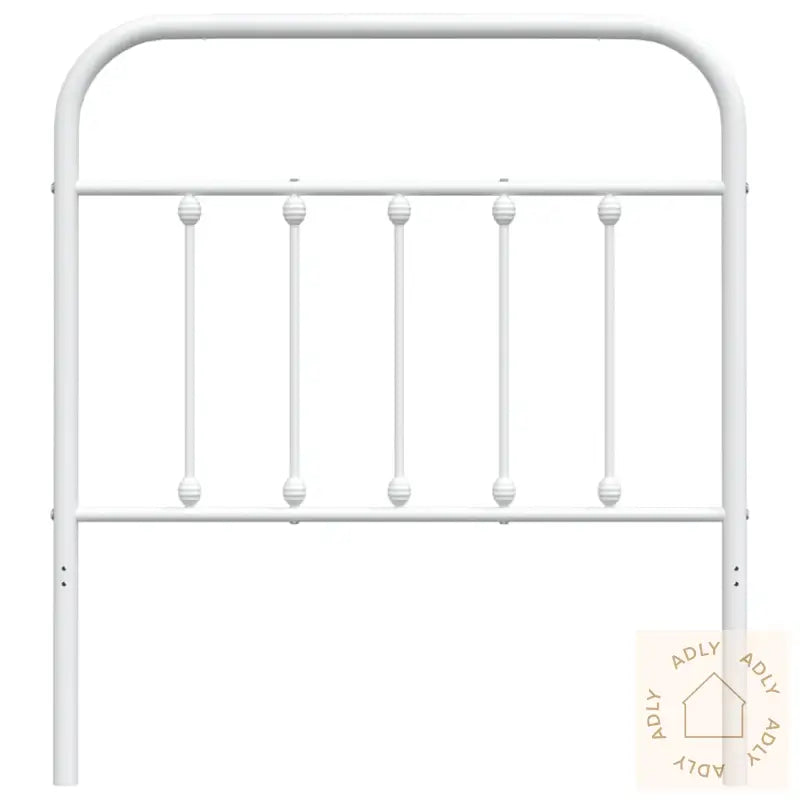 Sengegavl I Metall Hvit 80 Cm
