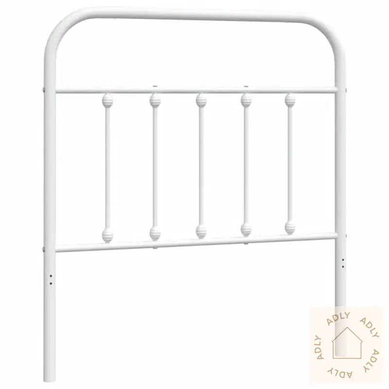 Sengegavl I Metall Hvit 80 Cm