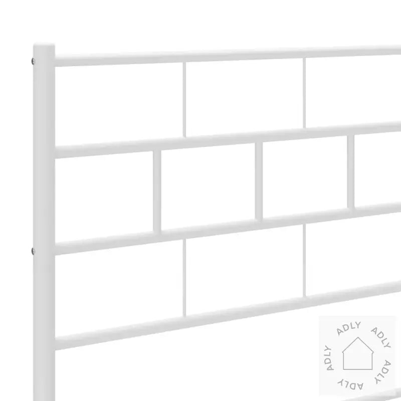 Sengegavl I Metall Hvit 160 Cm