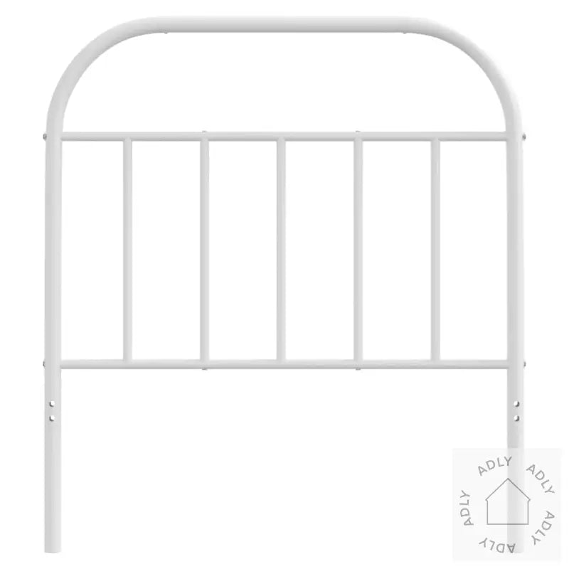 Sengegavl I Metall Hvit 80 Cm